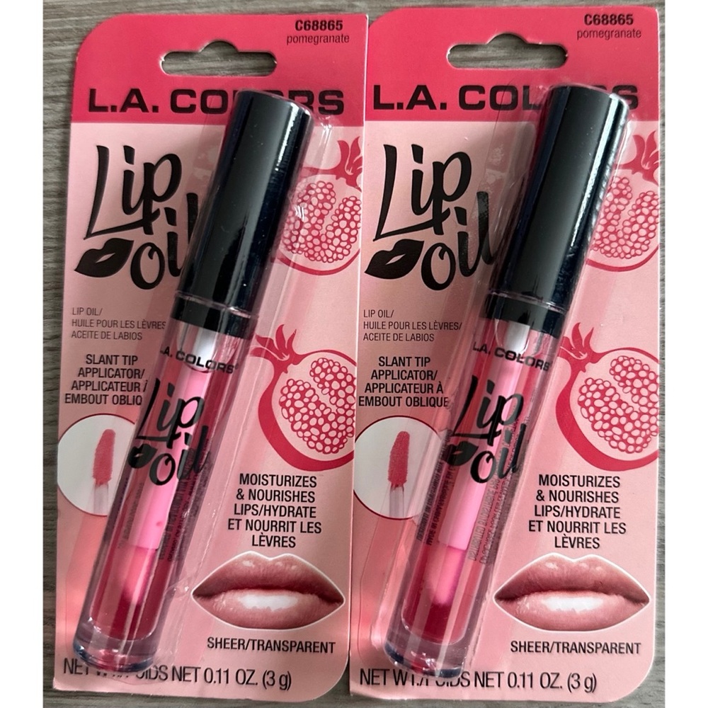 🆕 L.A. COLORS Set Of 2 Lip Oils